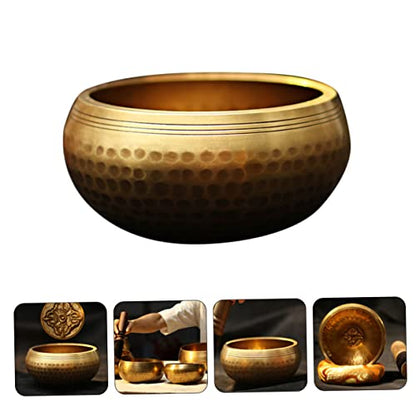 SUPVOX 1 Set Handmade Meditation Sound Bowl Set with Silk Box for Yoga and Home Use Complete Accessories for Healing and Mindfulness Practices Portable Bowl Kit