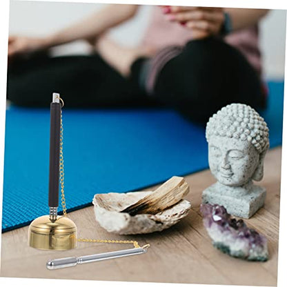 1pc Chime Instrument Buddhist Temple Bells Tibetan Buddhist Decor Meditation Sound Chime Handbell for Meditation