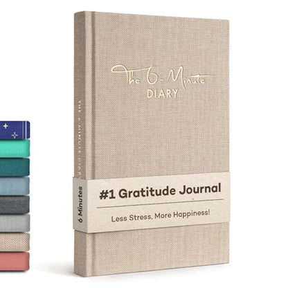 6-Minute Diary – 3-Million-Copy Gratitude Journal for Women with Prompts – Guided Self Care Journal Based on Positive Psychology – Daily Manifestation Journal for Self-Love & Mindfulness - color: Cream White
