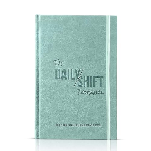 The Behavior Shift Daily Shift Goal Journal - Guided Journal for Goals, Productivity, Mindfulness & Self Care - Wellness Planner with Prompts for Men & Women - 52 Week undated Progress Tracker (Green)
