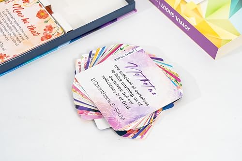 Joyful Shout Affirmation Cards - 260 Powerful Affirmations, 52 Unique Verses To Dream Big, Elevate Purpose, for Success Mindset and Stress Relief