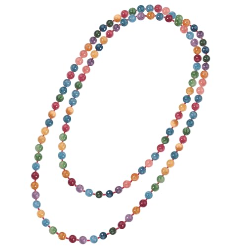 Beaded Necklace Hand Knotted for Woman - color: Tourmaline 1