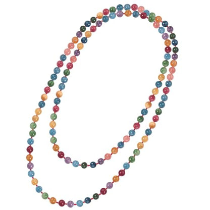Beaded Necklace Hand Knotted for Woman - color: Tourmaline 1