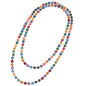 Beaded Necklace Hand Knotted for Woman - color: Tourmaline 1