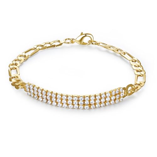 Bracelet for Women 14K Gold Plated Dainty Chain Simple Jewelry - style: Gold-Plated Chain