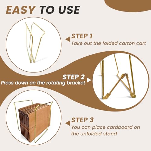 Foldable Storage Logistics Storage Bag Rack for Cardboard Boxes, Galvanized Iron Alloy, Holds 32 Carton Boxes, Multi-Purpose Organizer Logistics and Clothing, Anti-Rust Solid Sturdy Studios