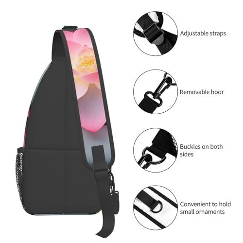 Yoga Spa Meditation Spiritual Sling Bag For Men Crossbody Backpack,Women Shoulder Bag For Travel Sport