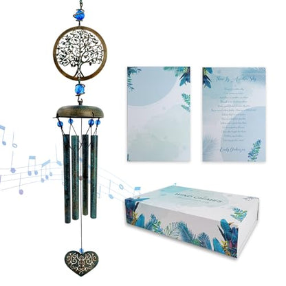 ASTARIN Wind Chimes Outside Unique Tree of Life Wind Chime All Metal Wind Chimes for Love One Gifts for Mom, Grandma, Daughter, Decoration for Home, Garden, Patio, Backyard(29”) - size: 29" Tree