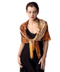 PoeticEHome Cashmere Scarf Wrap 36"x36" - Featherlight & Wrinkle-Free Artistic Square Shawl for Travel & Office, Gift Ready - color: Bridge at Arles - 36"
