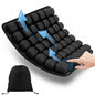 Inflatable Seat Cushion, Airplane Seat Cushion for Long Flights – Breathable 3D Air Cell Cushion，Suitable for Long Flights Office, Wheelchair, Cars,Easy to Carry,Charcoal - color: Charcoal