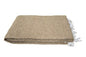 Open Road Goods Solid Color Mexican Yoga Blanket – Large Handwoven Throw for Yoga, Beach, Camping or Home – Soft and Durable Cotton Blend - color: Tan Blanket