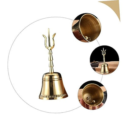 Copper Buddha Bell Handcrafted Decorative Meditation Bell for Yoga and Feng Shui Home Decor Smooth Edges Polished Finish for Rituals and Mindfulness Practices