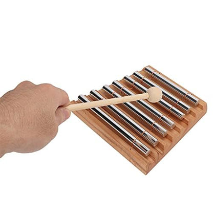 7 Tone Energy Chime with Mallet Rhythm Wind Chime for Meditation Classroom Management Teaching Supplies 16.8 x 15 x 13 cm