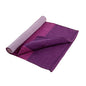 Hugger Mugger Cotton Yoga Rug - Absorbent, Grippy Tight Weave, Ashtanga and Hot Yoga Rug, Helps with Slippery Hands and Feet - color: Lavender Fields