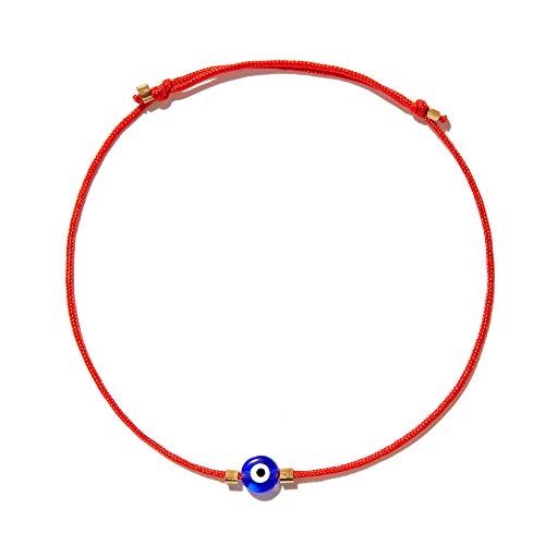 Evil Eye Bracelet Red String Kabbalah Protection Handmade Adjustable Bracelet For Women Men, ADULT Bracelets - color: Blue
