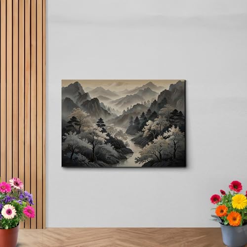 Japanese Wall Art, Minimalist Wall Art, Neutral Abstract Art, Modern Minimalist, Zen Wall Art, Zen Printed Wall Art, Japanese Art Print, Canvas, Decor