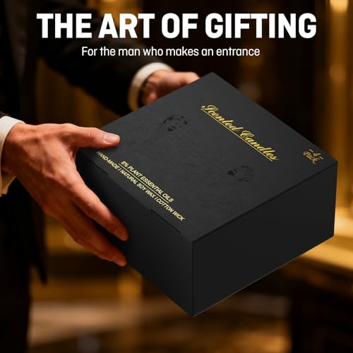 Men's Scented Candles Gift Set - 4 Pack Luxury Masculine Scented Candles for Men, 8oz Natural Soy Wax Candles with 8% Essential Oil, Long Lasting Aromatherapy Candles for Home Fragrance,Men,Him - size: Pack of 4