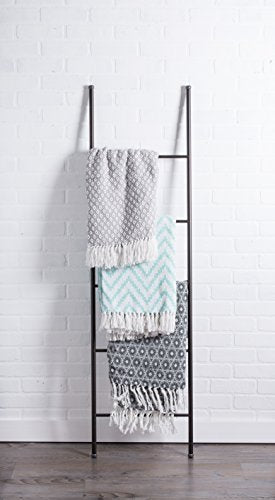 DII Global Mini Diamond Woven Throw, 50x60, Gray