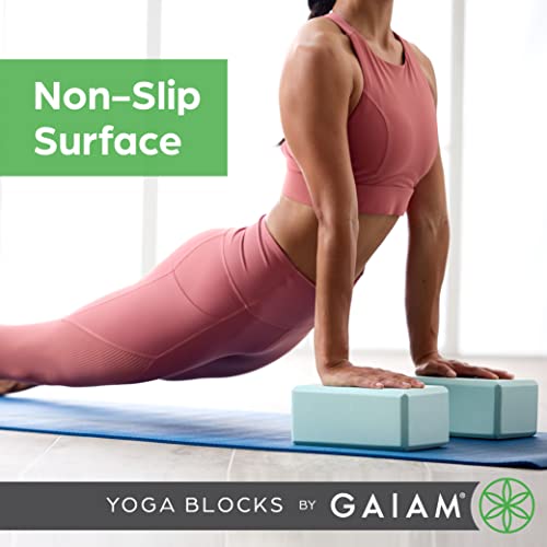 Gaiam Yoga Block - Supportive Latex-Free Eva Foam - Soft Non-Slip Surface with Beveled Edges for Yoga, Pilates, Meditation - color: Athenian Blush, style: 1 Block