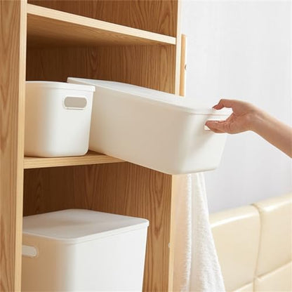 HBJWOV The Clothing Storage Box Has Covered Household Sundries Sorting Storage Box Multi-functional Desktop Storage
