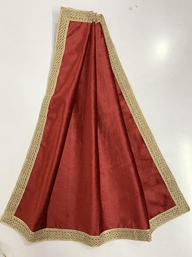 SMMS Spiritual Velvet Table Cloth Altar Tarot Spread (Maroon, Medium- 61cm*61cm/ 24inch*24inch) - color: Maroon, size: Medium- 61cm*61cm/ 24inch*24inch