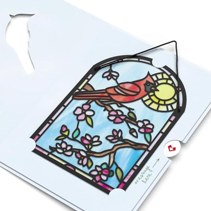 Lovepop Suncatcher Card for Her and Him - 3D Everyday Greeting Cards for Boys, Girls, Men, Women, Son, Daughter - Sending Sunshine Cardinal - 5" x 7" Card - Blank Note Card & Envelope Included - color: Sending Sunshine Cardinal Suncatcher Card