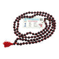 BRIJ HAAT Red Sandalwood Prayer Mala, 108+1 Beads, Meditation Necklace - size: 10mm Beads