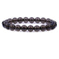 Keleny Gem Semi Precious Gemstones 8mm Round Beads Crystal Stretch Bracelets 7 Inch Unisex - color: Smoky Quartz