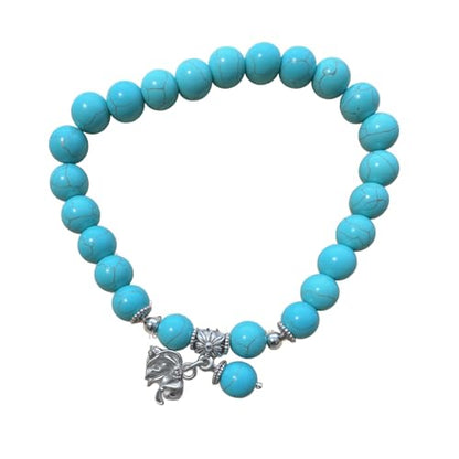Beaded Bracelets, Natural Stone Bead Bracelet - color: LCS Multicolour 21564