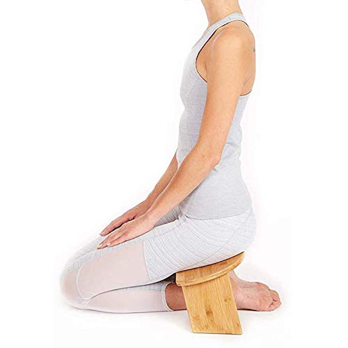 Portable Modern Folding Meditation Bench with Locking Hinges,Folding Meditation Bench with Locking Magnetic Hinges for Tea Ceremony,Yoga,Praying and Healthier Sitting,Deep Meditation