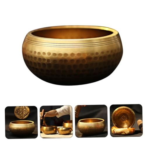 Beaupretty Tibetan Singing Bowl Set Meditation Sound Bowl with Striker and Cushion for Healing Yoga Mindfulness Relaxation Spiritual Gifts for Meditation Lovers