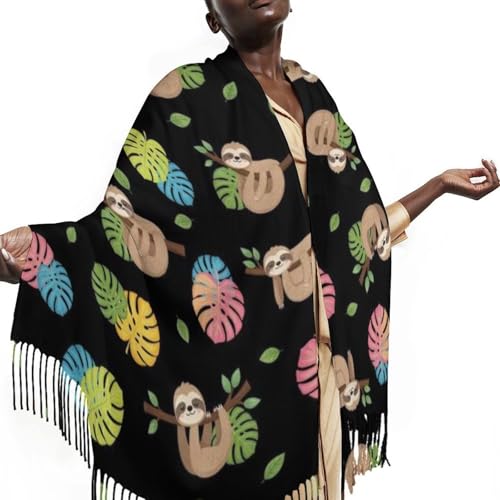 Ladies Warm Autumn Scarf Pashmina Wraps Shawl Winter Cozy - color: Picture (370)