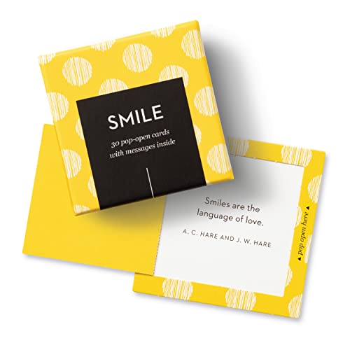 Compendium ThoughtFulls Pop-Open Cards — 4-Pack of You're Awesome, Smile, Be Happy, Thanks — 120 Pop-Open Cards, Each with a Different Message Inside - color: Awesome, Smile, Happy, Thanks