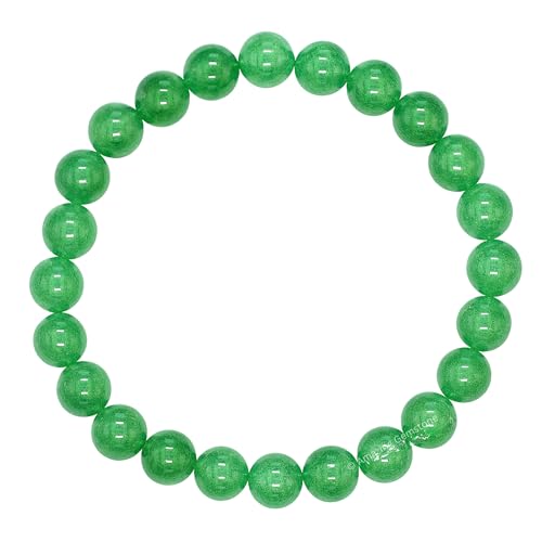 Amazing Gemstone Crystal Bracelet for Women Men's Gifts - Protection Healing Crystal Bracelet - 8mm Gemstone Beaded Stretchable Bracelet Pulseras Para Hombres Mujer Stocking Stuffers Mothers Day Gift (Green Aventurine) - color: Green Aventurine