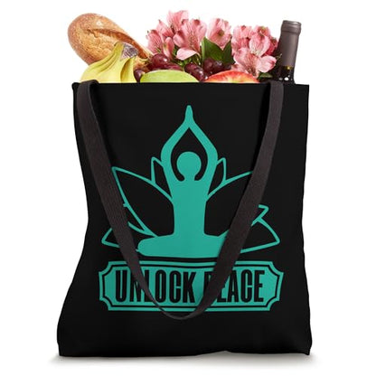 Unlock Peace Meditation Tote Bag