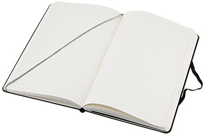 Amazon Basics Classic Grid Notebook for Writing and Note Taking, Hardcover, Graph Ruled, 240 Pages, 5" x 8.25", Black (Pack of 2) - size: 2 Pack, style: Grid