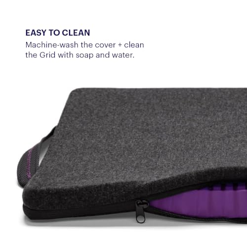 Purple Royal Seat Cushion - Seat Cushion for The Car Or Office Chair - Temperature Neutral Grid - size: Royal