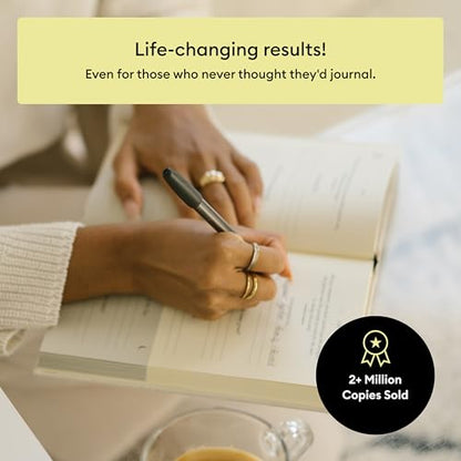Intelligent Change The Five Minute Journal, Original Daily Gratitude Journal 2025, Manifestation Journal for Mindfulness, Undated Daily Journal with Gold Foiling, Plastic-Free, Yellow - color: Sunshine Yellow