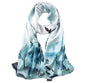 100% Mulberry Silk Long Scarf for Women Large Shawls for Headscarf and Neck- Oblong Hair Wraps with Gift Packed - color: Wash Painting-lotus