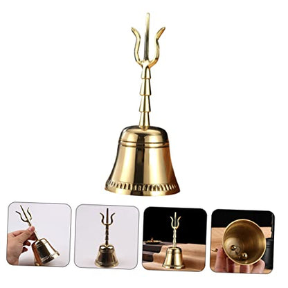 Copper Buddha Bell Handcrafted Decorative Meditation Bell for Yoga and Feng Shui Home Decor Smooth Edges Polished Finish for Rituals and Mindfulness Practices