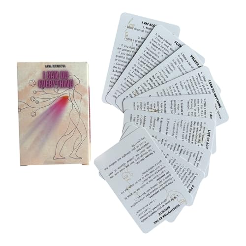 Self-Esteem & Confidence Boosting Cards – 'I Can Do Anything' 46 - Card Deck with Daily Affirmations & Exercises for Personal Growth (English)