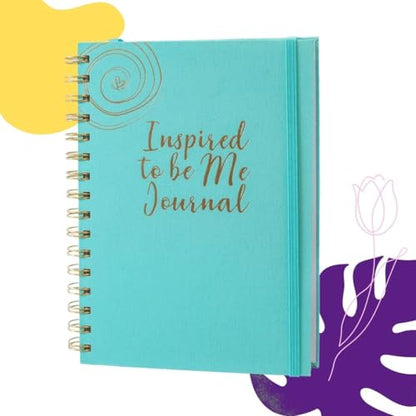 Journals for Women - Inspired to Be Me Journal -Self Care Gifts for Women - Journal with Weekly Intention & Reflection Pages - Gift for Women's Personal Growth & Healing Journey - Includes Inspirational Poem - color: teal