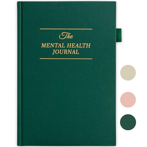 Mental Health Journal, Anxiety & Guided Journal for Women, 91 Days Self-Care Journal to Practice Positive Thinking, ADHD Planner with Mood Tracker (A5 Size)-Dark Green - color: Dark Green