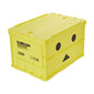 Trusco Nakayama (TRUSCO) Thin Folding Container TRC50BADNBY with Locking Lid, Yellow, Storage Case, Storage Box - color: (e) Yellow, style: Locking lid included