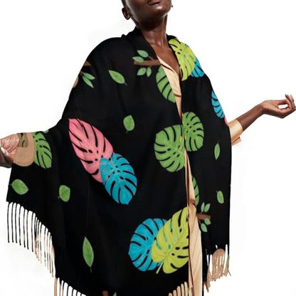 Ladies Warm Autumn Scarf Pashmina Wraps Shawl Winter Cozy - color: Picture (371)