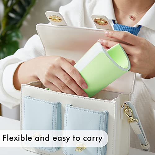 feela 8 Pack Soft Cover Journal Bulk, Notebooks College Ruled for Work, Lined Travel Journal for Women Men, Note Taking Notebook School Supplies Business Writing, 8.2” x 5.5”, A5, Light Green - color: 8 Light Green