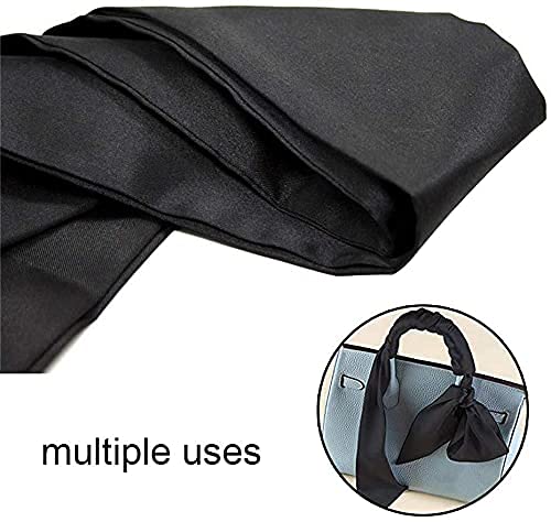 2Pcs Satin Eye Mask Sleep Mask, 157cm/62inch Adjustable Blindfold Soft Satin Eye Covers Gifts for Women for Travel, Nap, Meditation,157cm/62inch(Black) - color: Black