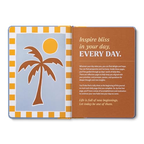 Compendium – Bliss Every Day Guided Journal: A Daily Practice for Harmony and Delight – A 5-Minute a Day Personal Growth Notebook – An Inspiring Daily Journal for Forming New Habits - color: Bliss Lavender