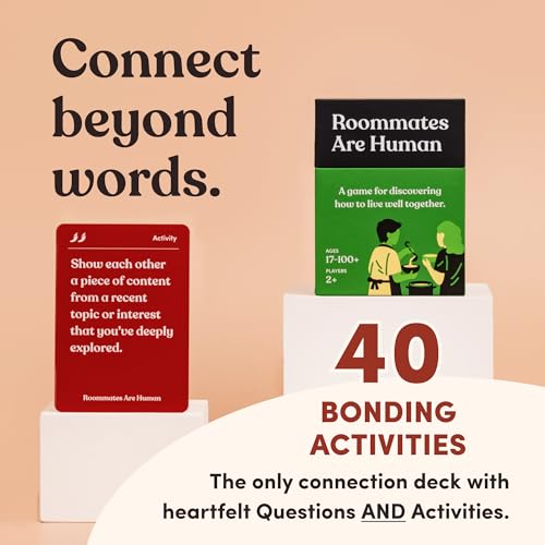 Roommates are Human | 140 Conversation Cards to Help You Get to Know Your Roommates | A Card Game for Discovering How to Live Well Together | Relationship Card Game for 2+ Players - style: Roommates Are Human