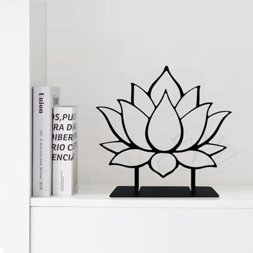 Metal Lotus Flower Tabletop Decor, Lotus Abstract Table Decor, Meditation Accessories, Zen Flower Art, Flower Center Pieces Decoration for Table, Spiritual Gifts